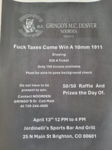 Gringo's MC Fuck Taxes Party @ Jordinelli's Sports Bar
